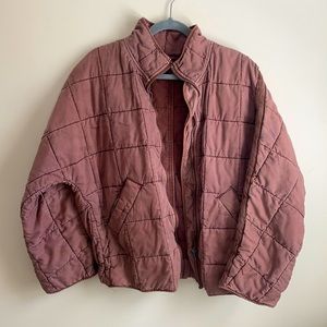 Free People Dolman Quilted Knit Jacket